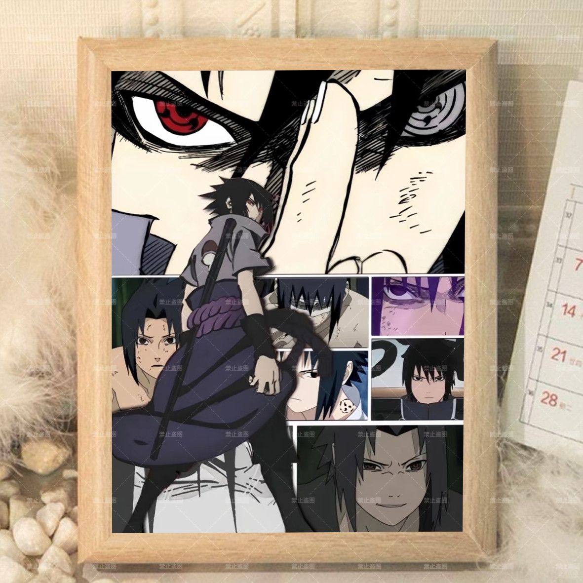 火影忍者周边鸣人佐助鼬带土卡卡西相框摆台桌面摆件送朋友礼物