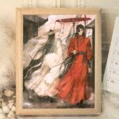 天官赐福动画周边木质相框摆台画框墨香铜臭花城谢怜卧室桌面摆件