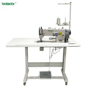 电脑直驱同步人字车曲折缝 自动供油人字车厚料大梭拼缝机 缝纫机