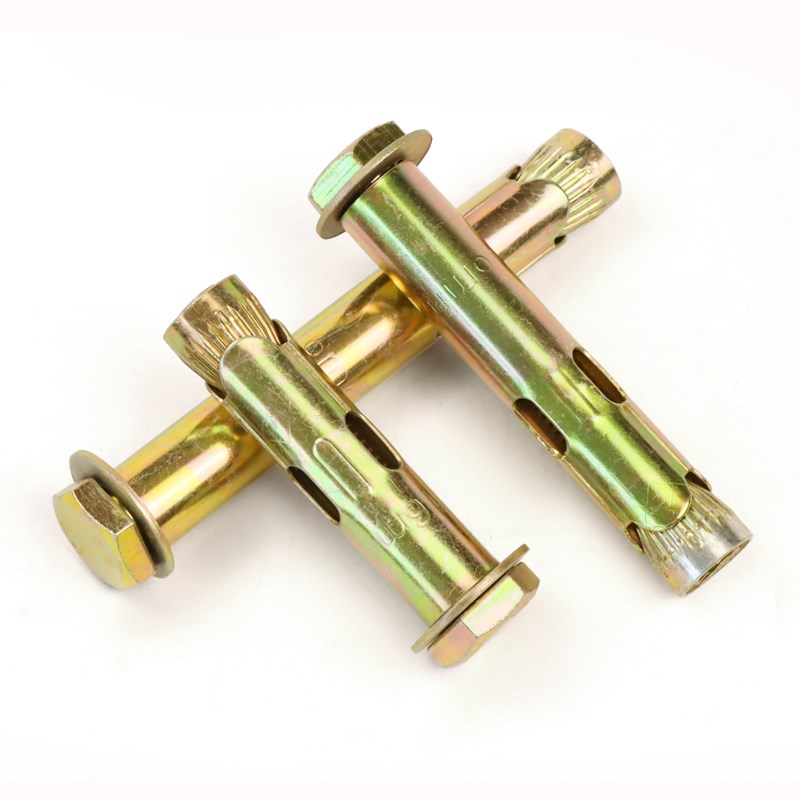 沪心镀锌外六角内膨胀螺丝内置式膨胀螺栓拉爆膨胀螺丝M6M8M10M12