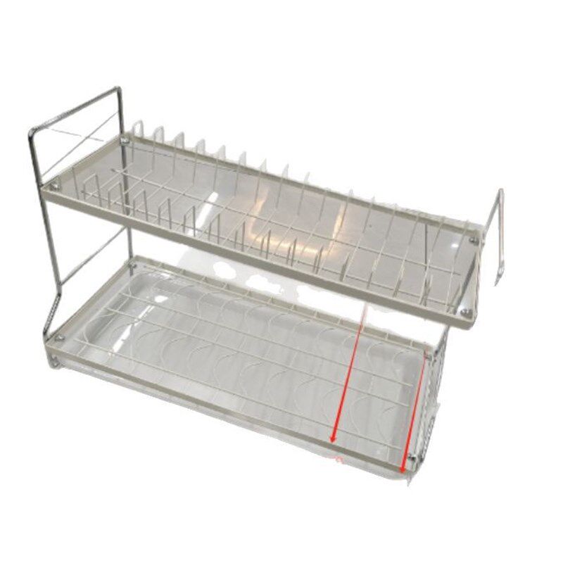 厨房304不锈钢沥水架晾碗架碟架 窄边超窄单层水池碗筷盘子收纳架