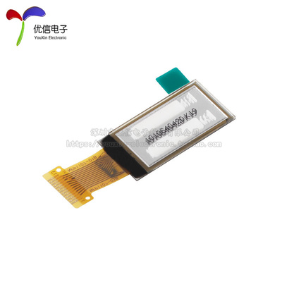 0.96寸OLED裸屏竖屏显示液晶屏分辨率64*128 SPI/IIC接口SH1107