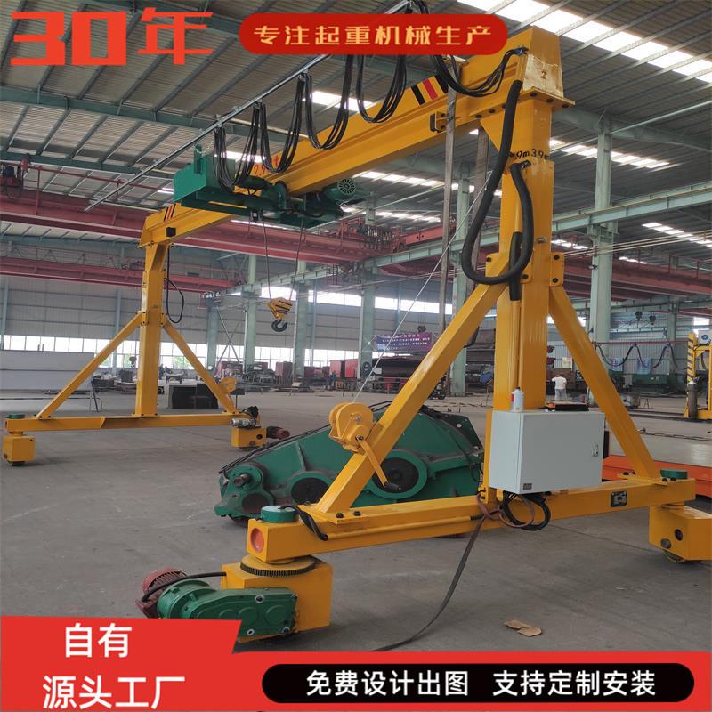 山东工厂移动龙门架起重机龙门吊电动万向运行平稳可拆卸高效