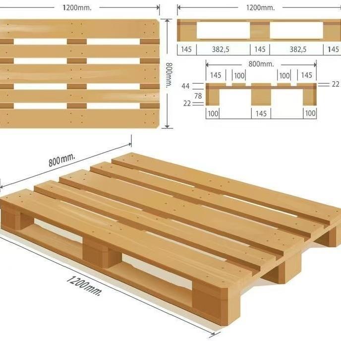 木质工厂叉车托盘货运仓储物流周转运输实木托盘防潮木卡板