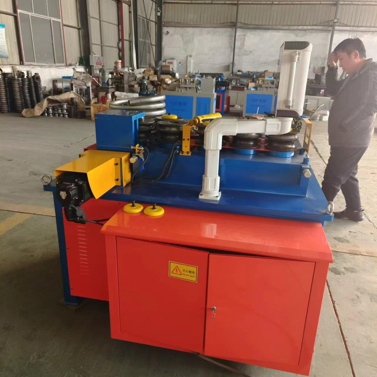 电动弯管机铁艺加工形状折弯机双私服九轮弯管机