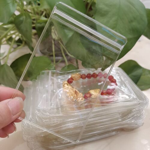 环保透明加厚拉链首饰收纳袋