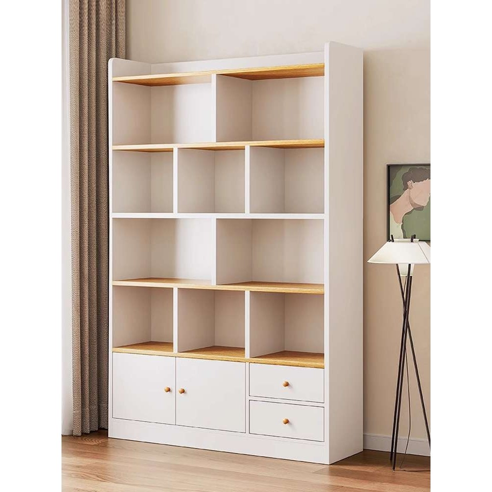 书架落地置物架客厅书柜储物柜一体靠墙家用简易多层收纳展示柜子,包装,电子元器件包装,淘宝优惠券,粉丝福利购,淘宝优惠卷