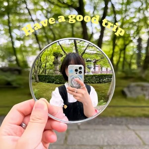 旅行拍照手工DIY广角小圆镜子
