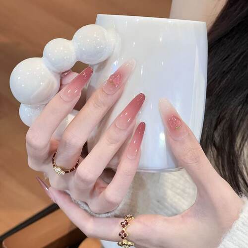 COLORHER水彩渐变长款穿戴甲
