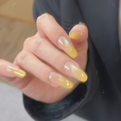 COLORHER黄渐变显白高级感穿戴甲