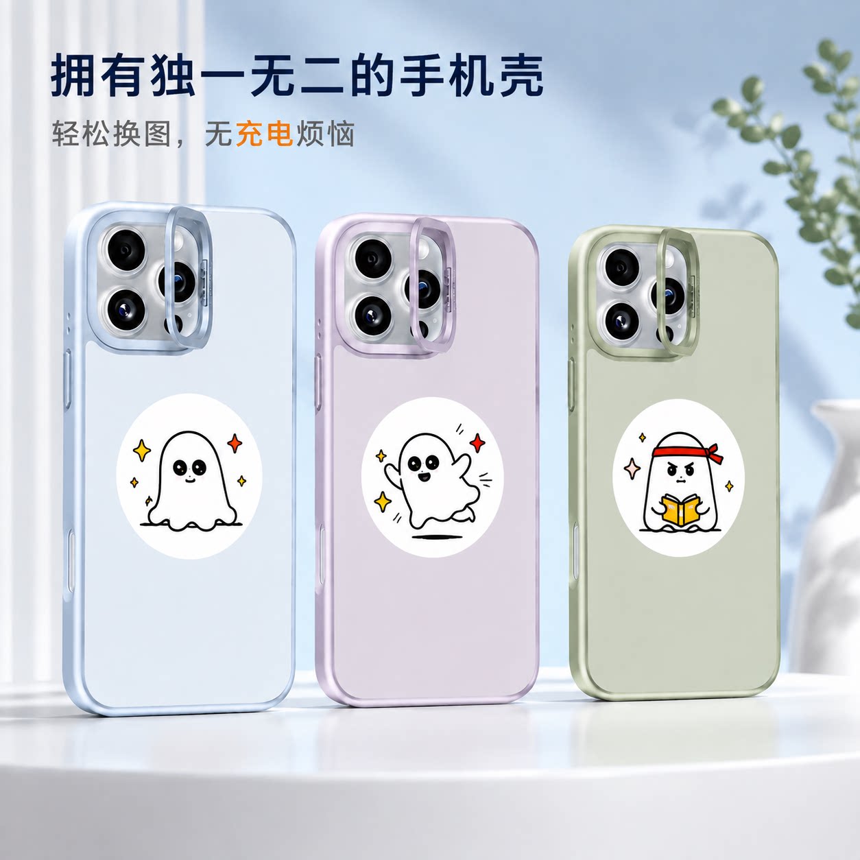 换照片的电子纸手机壳图片