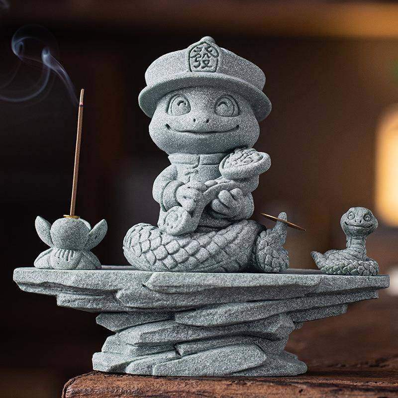 国潮文创十二生肖蛇年新款可爱招财吉祥物本命年守护神兽摆件饰品