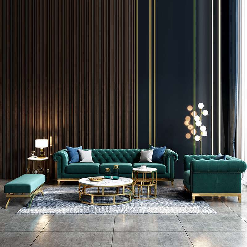 港式轻奢沙发客厅沙发转角沙发布艺沙发组合沙发高档真皮沙发