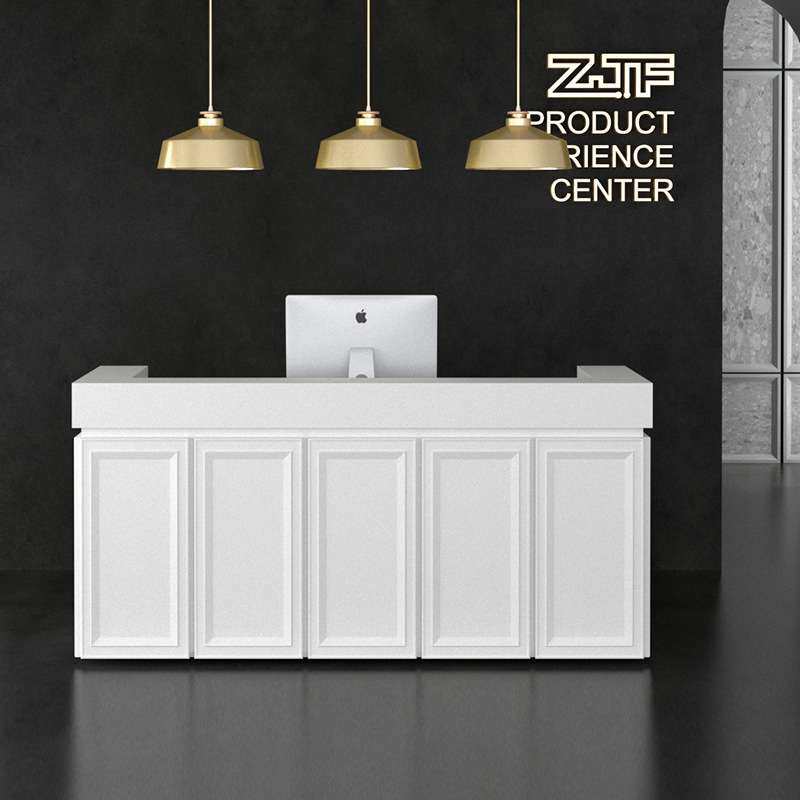 ZJF 欧式收银台吧台柜台 简约白烤漆迎宾台复古前台接待台,包装,电子元器件包装,淘宝优惠券,粉丝福利购,淘宝优惠卷