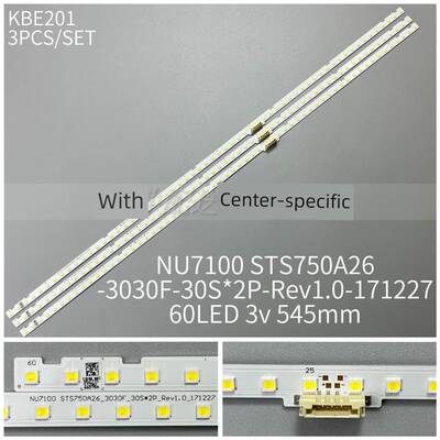 3条*NU7100 STS750A26_3030F UN75NU7100FX 6900F 6950 CY-NN075H