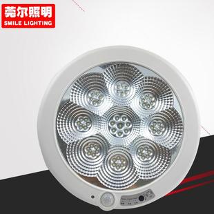 红外人体感应吸顶灯超亮智能声光控灯应急照明家用楼道过道感应灯