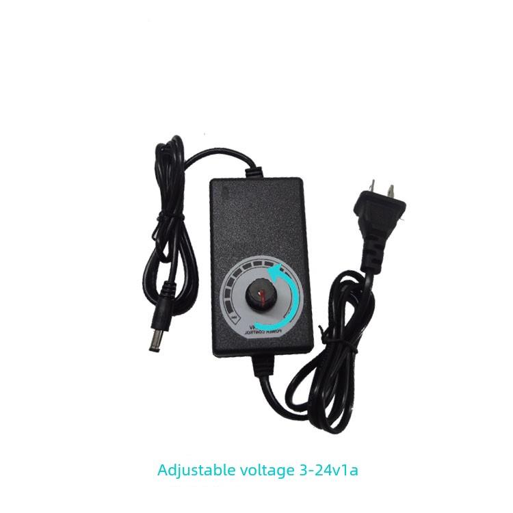 3-24v1a可调电源 3-12v直流稳压电源适配器24w调速调压电源适配器