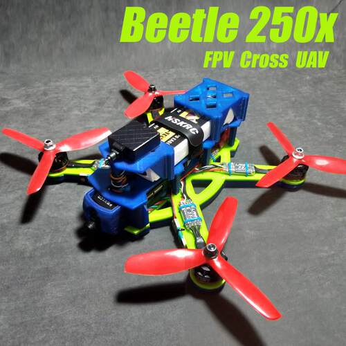 5寸穿越机架DIY套件非碳纤QAV250MARK4竞速FPV航拍无人机遥控航模