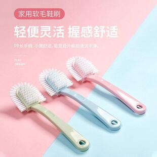 刷多功能耐用长柄家用鞋 刷双面环形去污洗鞋 五面鞋 刷子 1个装