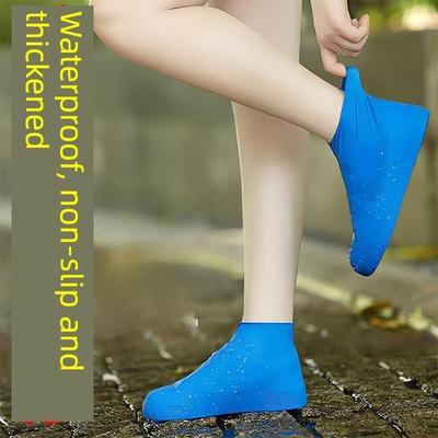 防水鞋套硅胶雨鞋套防水防滑加厚耐磨防水鞋套防雨雨鞋套男女雨靴