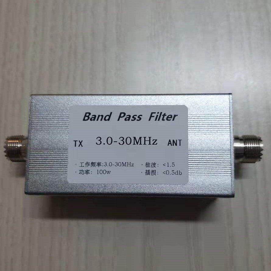3-30MHz带通滤波器 BPF 滤波器 M母座LC滤波器 提高选择性 100w