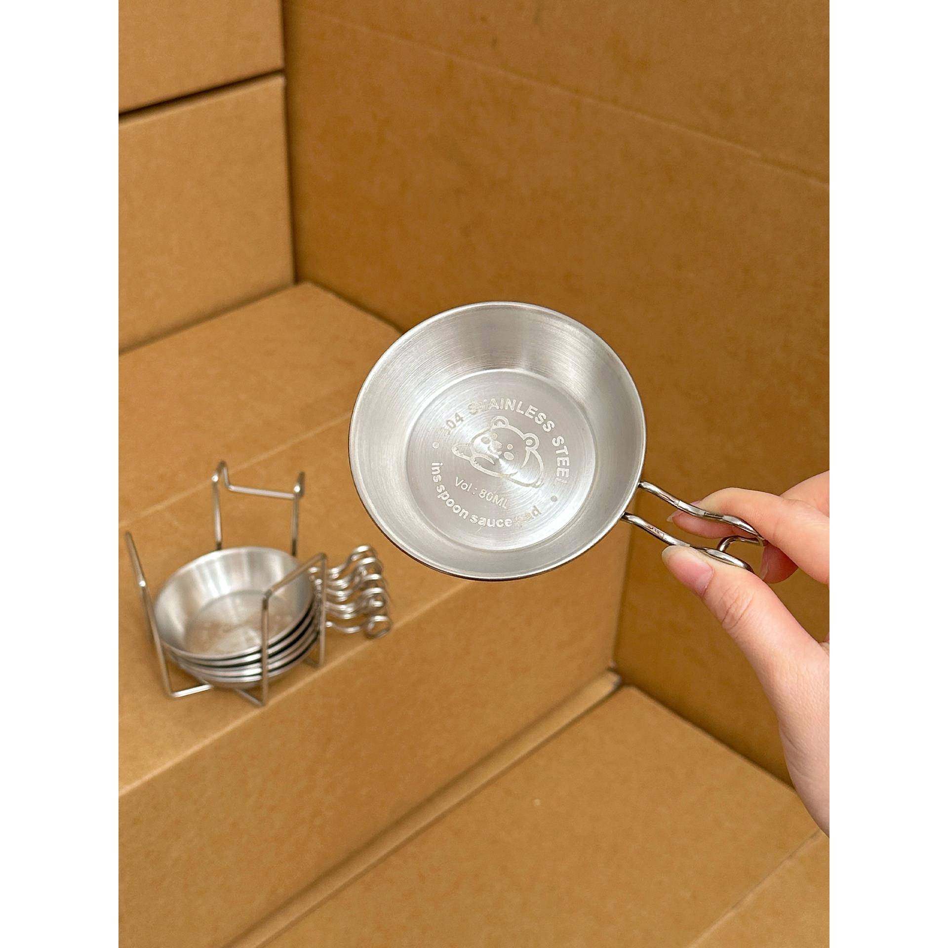 304不锈钢韩式蘸料碟带筷架味碟调料碟蘸酱碟酱料碟小菜碟醋碟,餐饮具,碟,淘宝优惠券,粉丝福利购,淘宝优惠卷