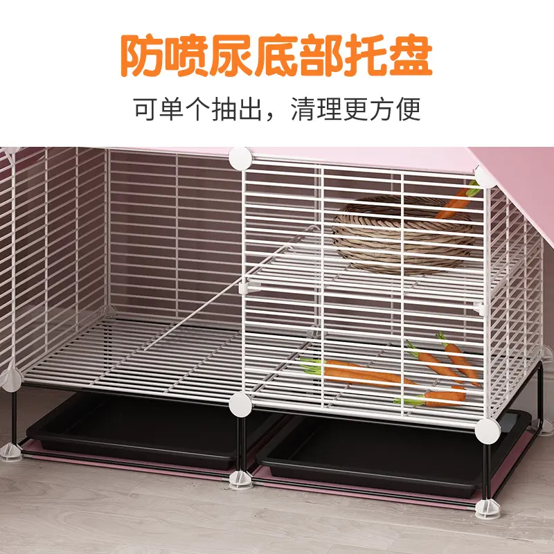 兔笼子超大号专用家用免清粪双层别墅兔子窝兔子屋兔笼大号养殖笼