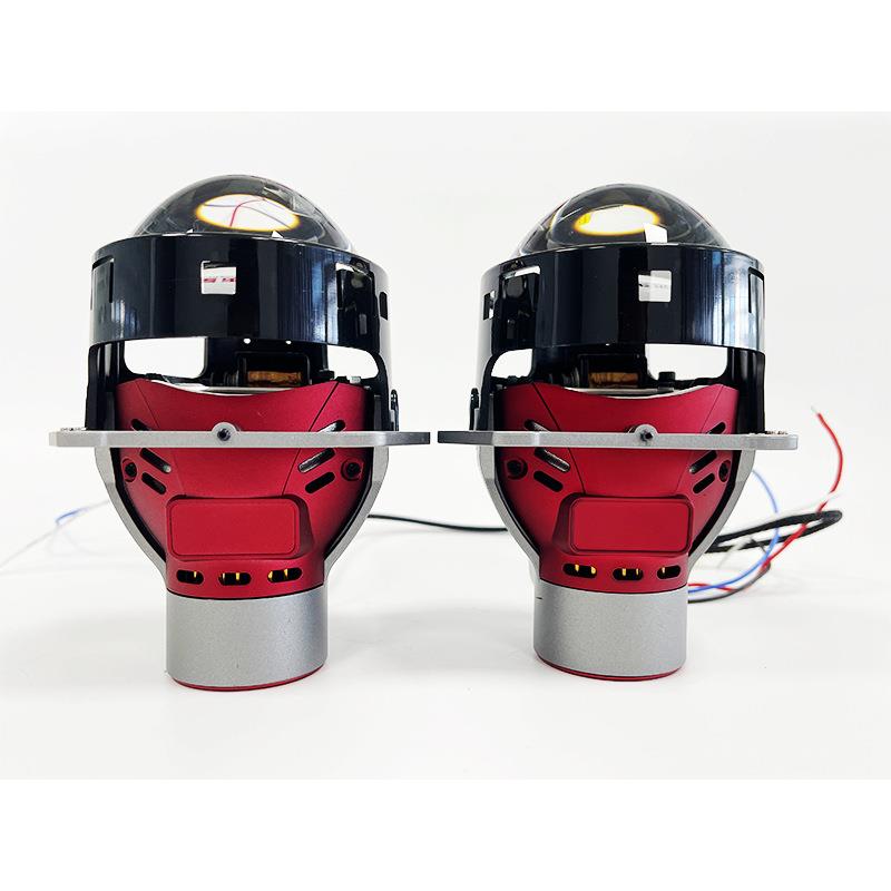 智能随动转向大灯车灯改装转向辅助大灯低配升级高配LED双光透镜