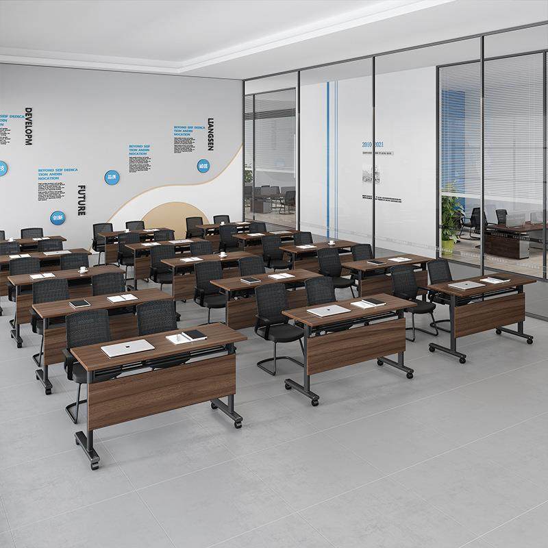 折叠桌培训桌长条桌可移动拼接办公桌简约机构桌会议桌椅组合钢架