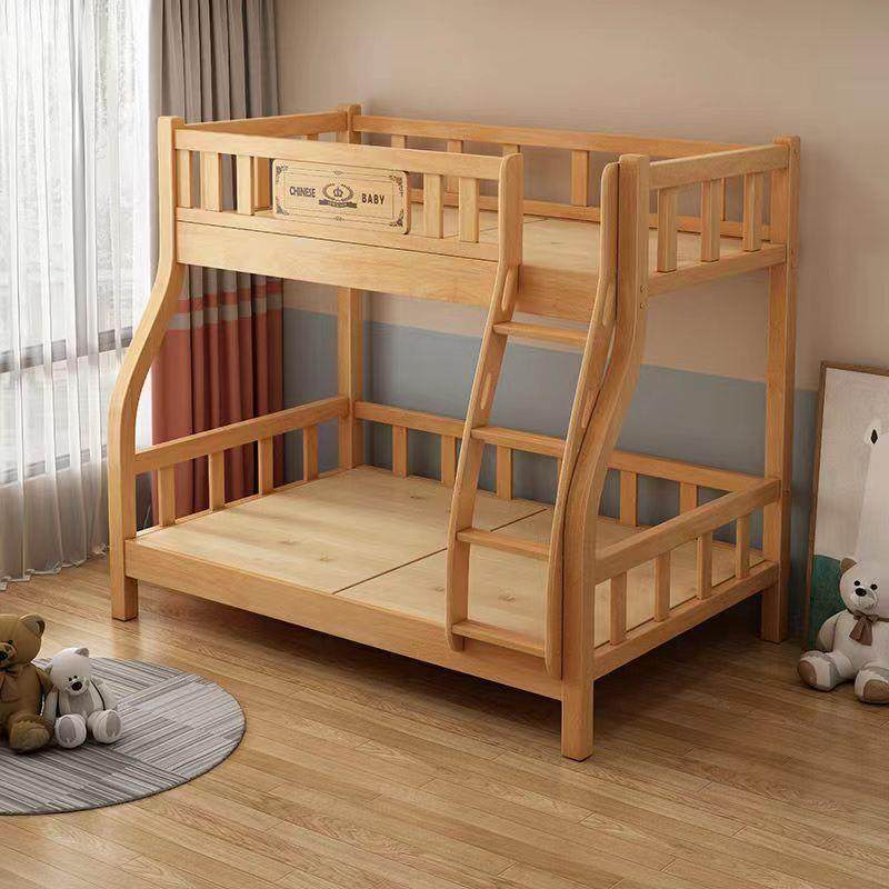 全实木二层上下床双层上下铺青少年多功能小户型双人高低儿童床