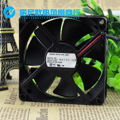 议价NidecD08K-24TU04(AX)24V0.13A8025变频器打印机散热风扇