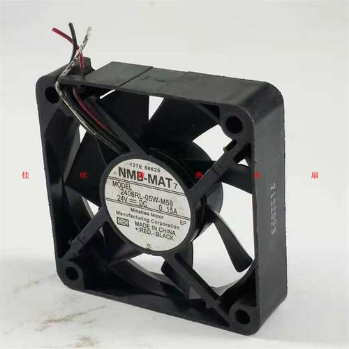 议价原装NMB2406RL-05W-M59601524V0.18A6CM三线变频器风扇