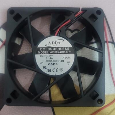 议价AD0824HB-D71协禧ADDA风扇801524V0.14A8cm变频器双滚珠风扇