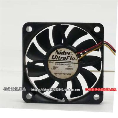 议价原装NIDECU60R12MUAB-5312V0.22A60156CM厘米服务器散热风扇