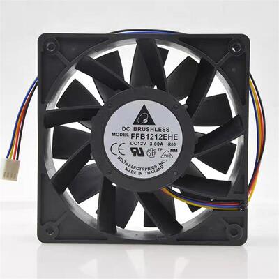 议价DELTA台达FFB1212EHE1203812cm12V3.0A三线超大风量暴力风扇