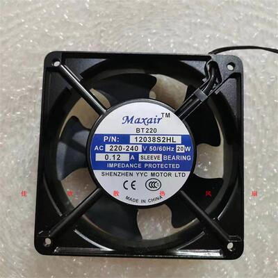 议价MAXAIRBT22012038S2HL12038B2HLAC220V12CM12038轴流风机