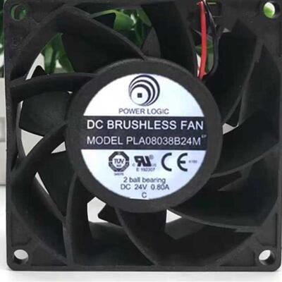议价全新POWERLOGICPLA08038B24M24V0.80A8038大风量散热风扇