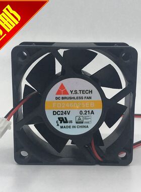 原装 Y.S.TECH FD246025EB DC24V 0.21A 6厘米 排风扇 散热风扇