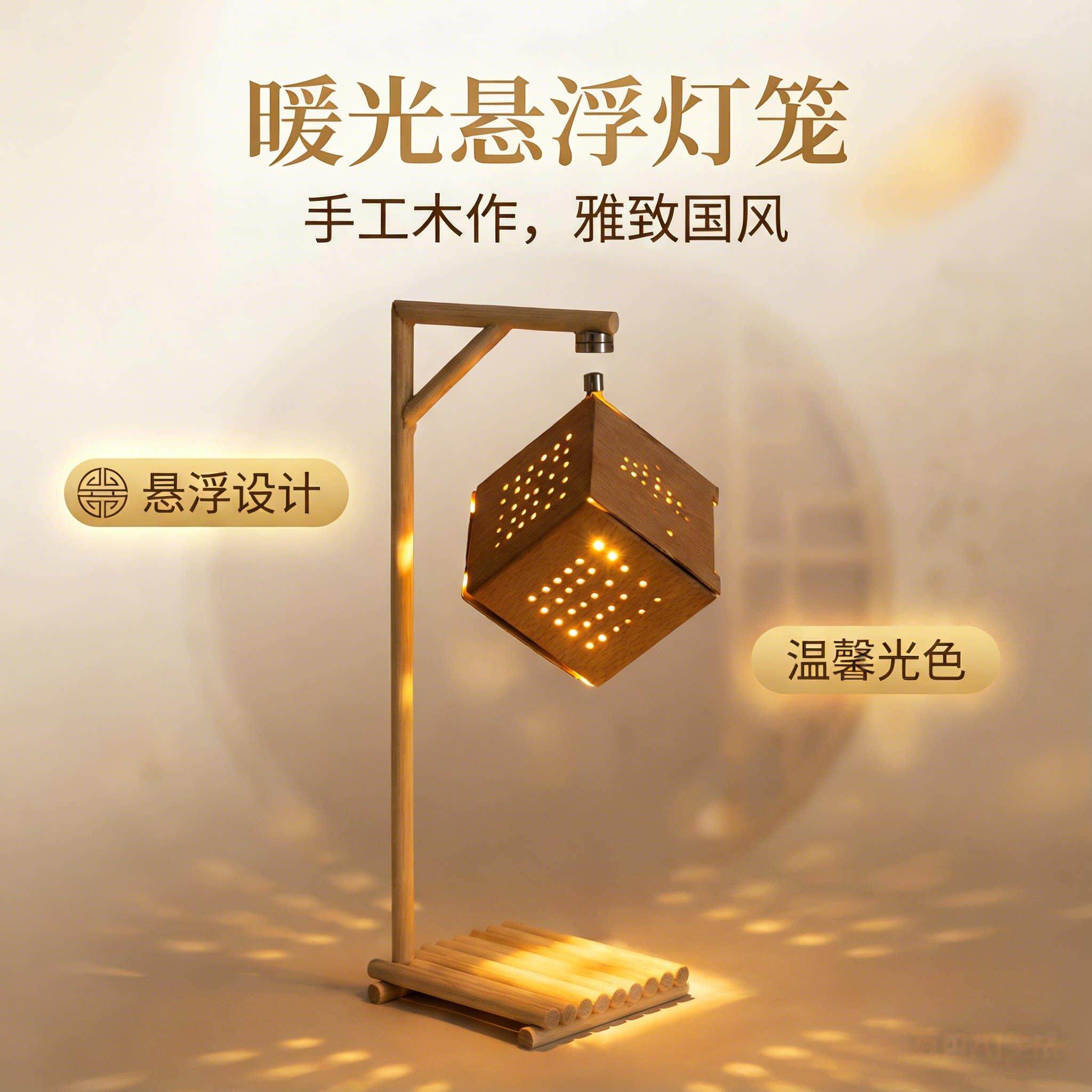 DIY创意手工神奇磁悬浮灯笼制作材料包儿童科学实验科技小发明