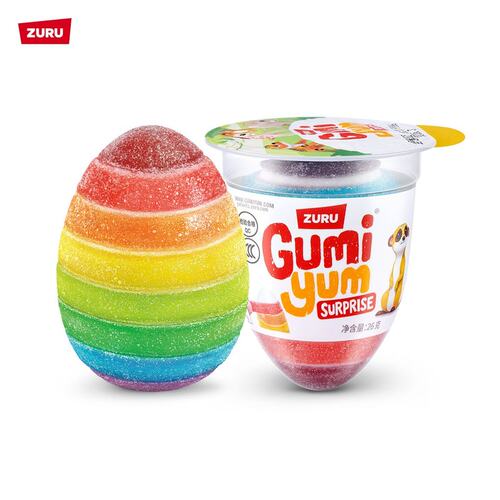 彩虹蛋软糖甘蜜奇妙蛋惊喜蛋凝胶糖果动物王国随机开出GUMI YUM