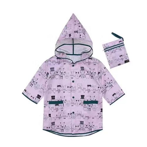 儿童雨衣幼儿园宝宝男童女孩小童小孩宝宝上学防水透明雨披上衣