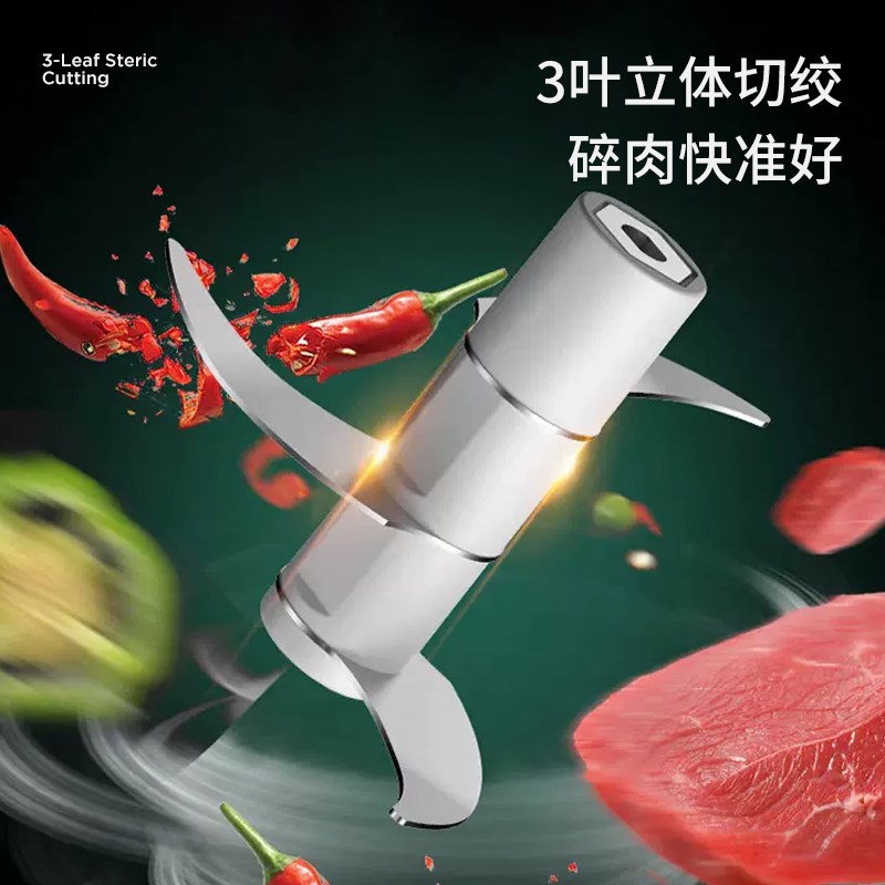 蒜泥神器电动捣蒜搅蒜拉蒜打蒜器蒜末粉碎蒜蓉绞肉蒜泥大蒜搅碎机