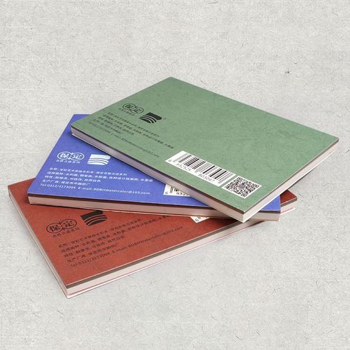 宝虹棉浆艺术家级300g四面封胶水彩本-名胜古迹系列三种纹理便携