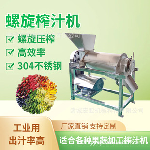 大型工业苹果螺旋榨汁机 螺旋式柑橘柠檬压榨机 石榴挤压榨汁设备