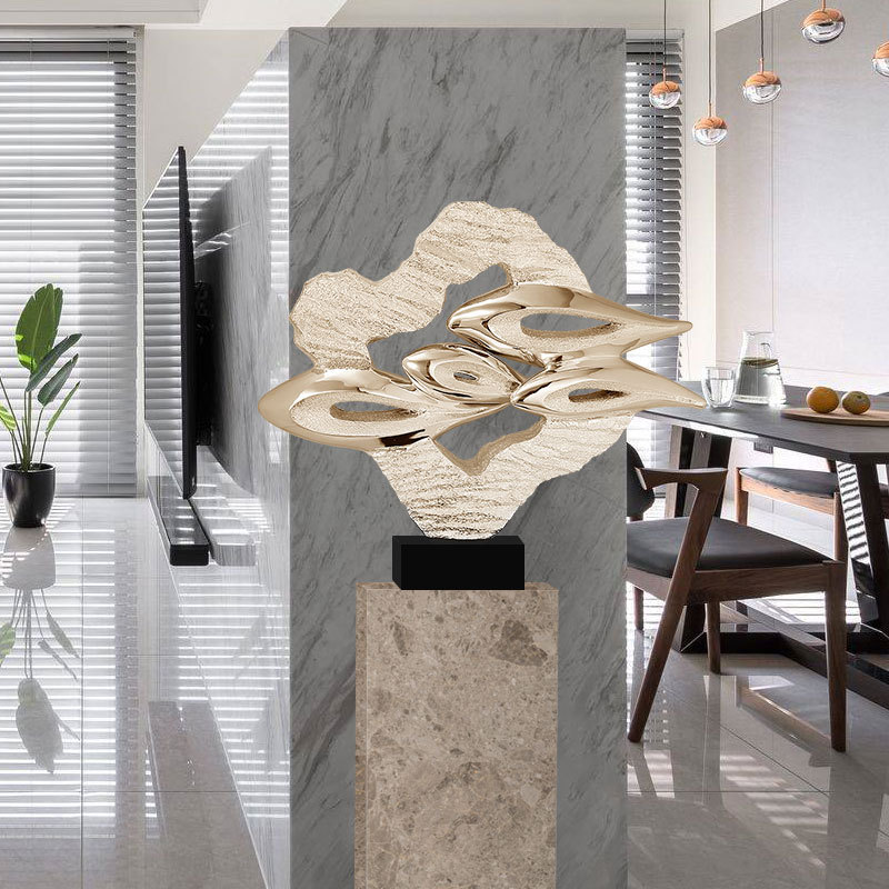 抽象雕塑摆件办公室软装配饰别墅售楼处办公楼艺术品摆设现代简约