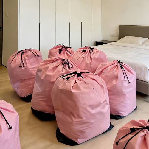 搬家打包袋大容量抽口式防水被子衣服收纳袋加厚蛇皮袋快递中转袋