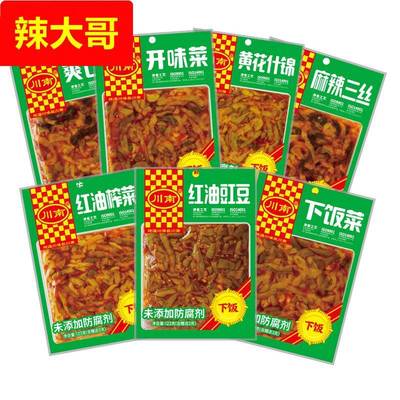 川南下饭菜四川红油榨菜豇豆黄花什锦咸菜麻辣开味爽口实惠大袋装