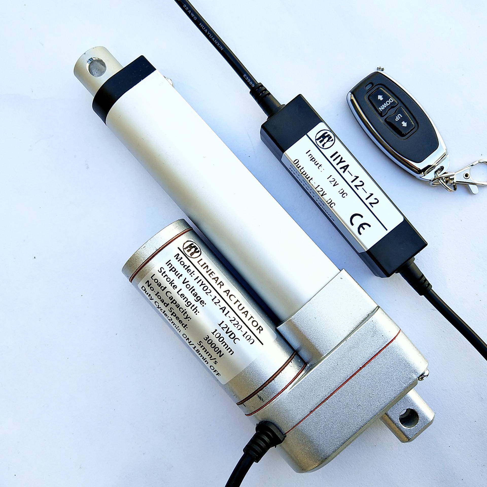 HY02大推力微型电动推杆有刷直流电动机升降机伸缩杆