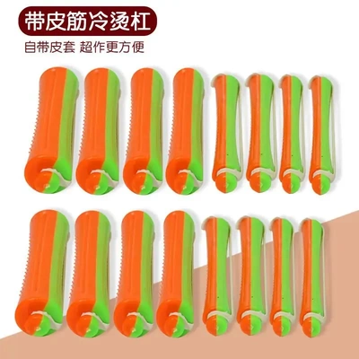 美发双色自带皮筋冷烫杠发廊用发圈梨花烫烫发冷烫杠子卷发杠烫发