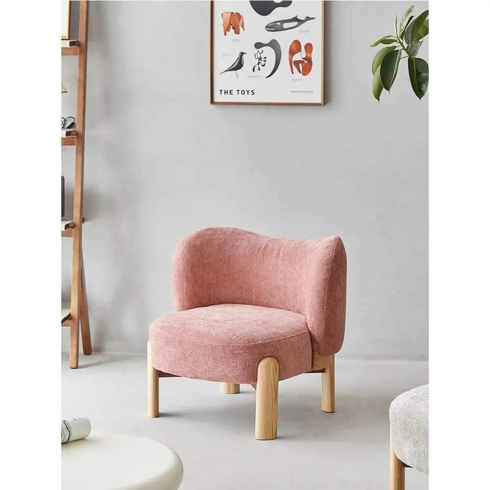 mokka中古单人沙发布艺阳台休闲椅极简网红懒人椅客厅单椅